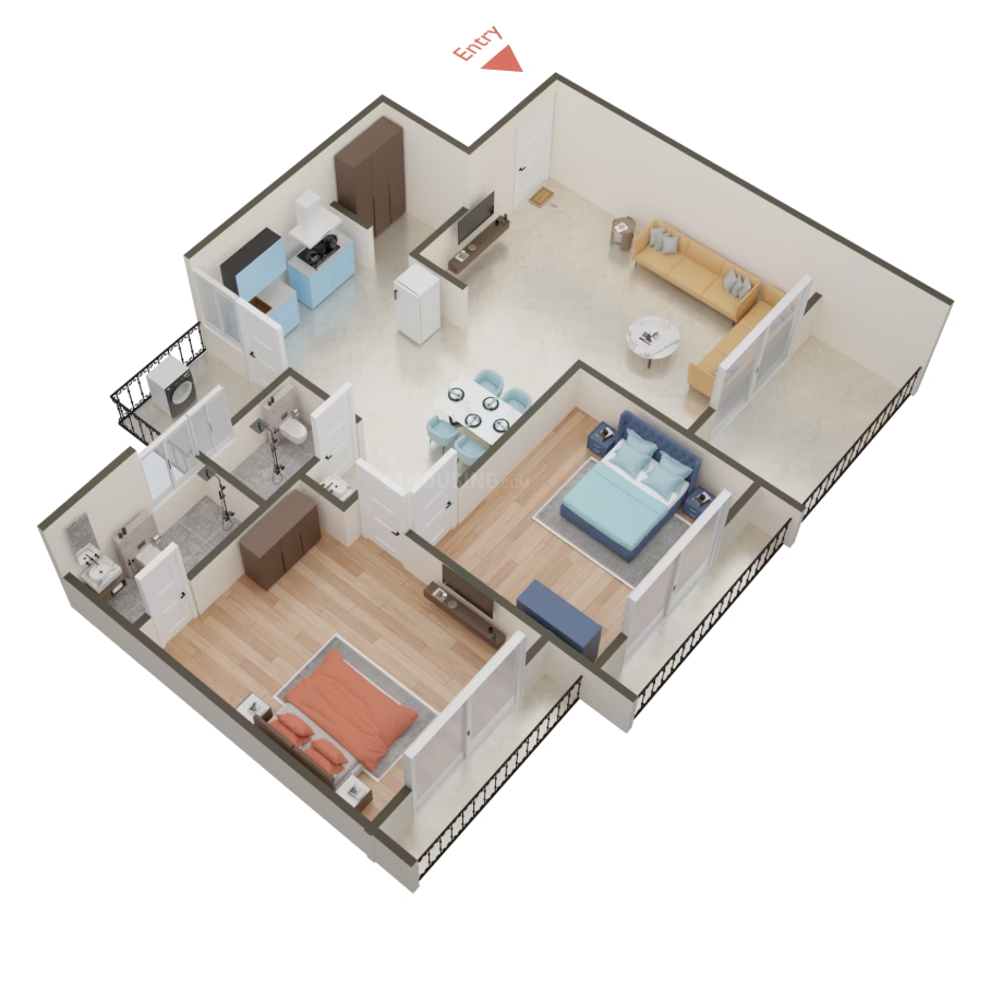 Pramukh Pentagon - 774.00 Floor Plan
