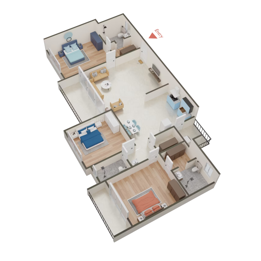 Pramukh Praise - 1149.00 Floor Plan