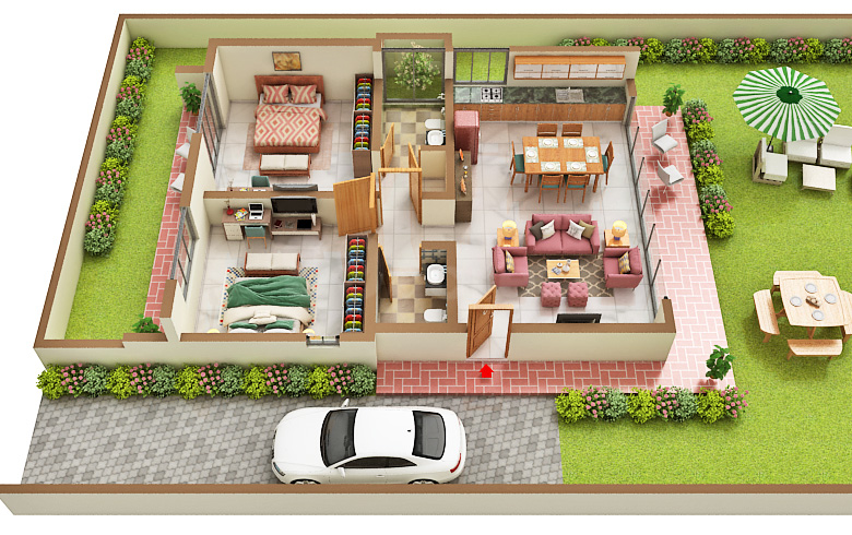 Roseate Roots - 1318.50 Floor Plan