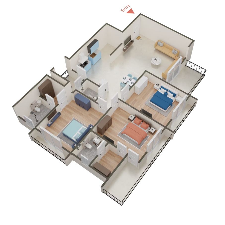 Pramukh Pentagon - 1174.00 Floor Plan