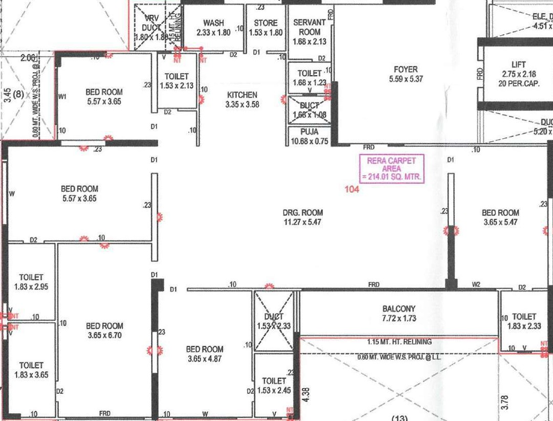 The Masterpiece by Kavisha - 2303.58 Floor Plan