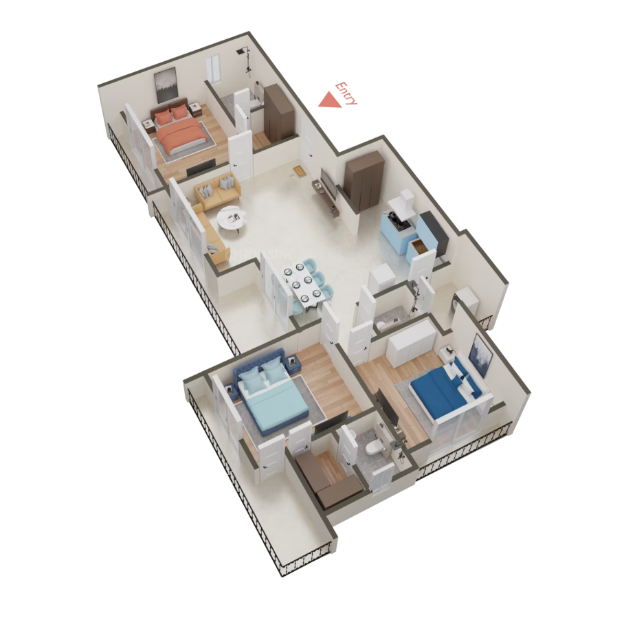 Pramukh Pentagon - 1210.00 Floor Plan
