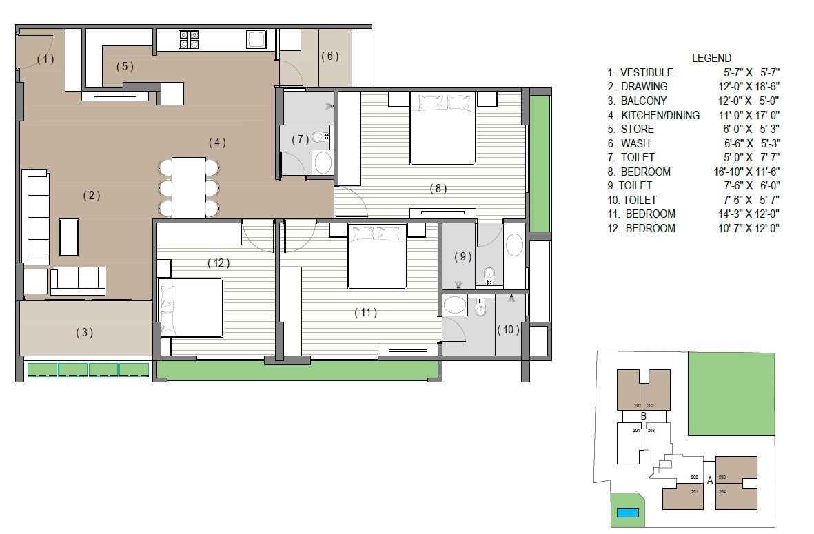 Aarohi Avinya - 2400.00 Floor Plan