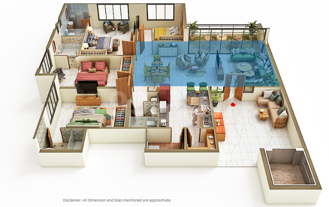 The Masterpiece by Kavisha - 1606.00 Floor Plan
