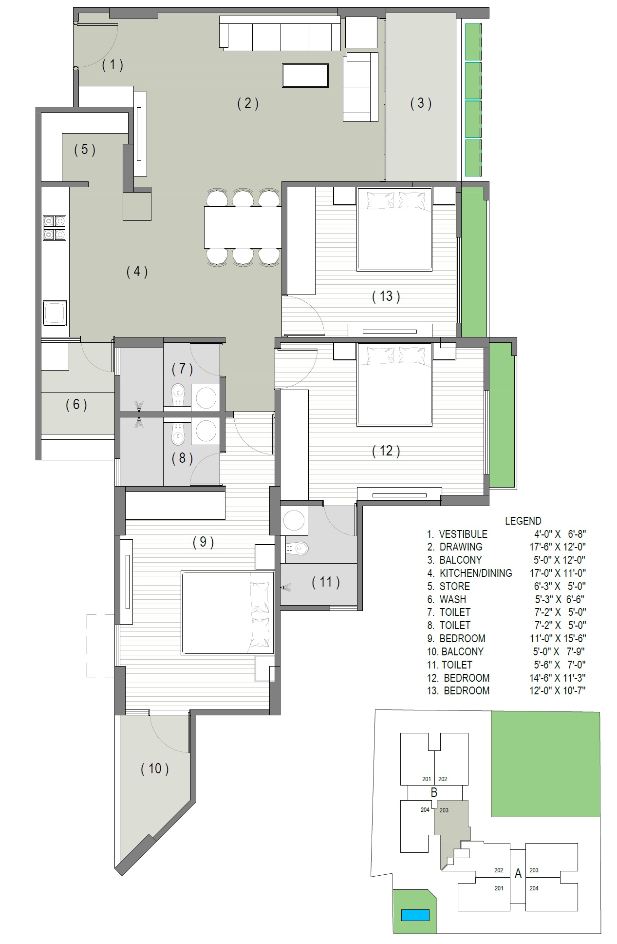 Aarohi Avinya - 2425.00 Floor Plan