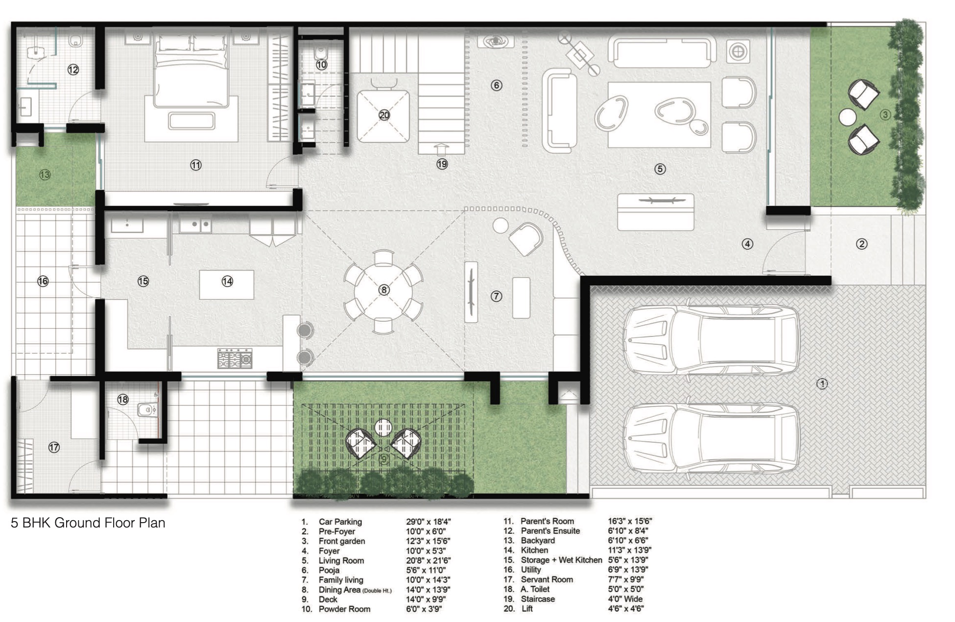 Idlewoods Luxury Villa - 5300.00 Floor Plan